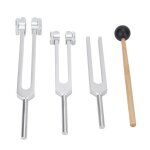 Zerone diapasons corporels 3 pices en alliage daluminium diapason ensemble 128 256 512hz corps diapasons ...