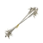 Bas de ligne de pêche en acier - zerone - lot de 60 - anti - morsure - fil de sport materiel Bas de ligne de pêche en acier - zerone - lot de 60 - anti - morsure - fil de sport materiel
