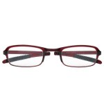 Lunettes de lecture - zerone - modèle pliable - verre presbyte - rouge - 25 dioptries Lunettes de lecture - zerone - modèle pliable - verre presbyte - rouge - 25 dioptries
