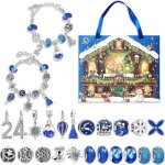 Zgeer calendrier de lavent 24 cases bricolage enfants bracelet creative christmas blind box bracelet ...