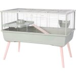 Zolux cage grillage rongeur surleve pour cochon dinde - 99 x 54 x 79 cm - nolife - vert