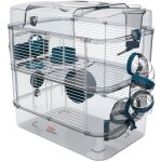 Zolux cage sur 2 tages rody3 duo pour hamsters souris et gerbilles - l 41 x p 27 x h 405 cm - bleu