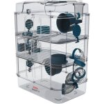 Zolux cage sur 3 tages rody3 trio - pour hamsters souris et gerbilles - l 41 x p 27 x h 53 cm - bleu ...
