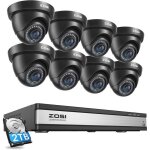 Zosi h. 265 + kit vido surveillance avec 16ch h. 265 + 5mp lite dvr et disque dur 2 to 8 camra de surveillan ...
