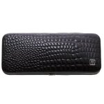 Zwilling étui de manucure avec 5 accessoires noir / effet peau de croco brillante Zwilling étui de manucure avec 5 accessoires noir / effet peau de croco brillante