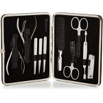 �tui � manucure - zwilling - noir - 10 pi�ces - instruments en acier inoxydable - mixte