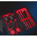 10pcs kit de coupe - ongles noirs noir