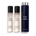 Bleu de chanel - chanel - eau de parfum vaporisateur de voyage rechargeable 3 x 20 ml
