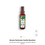 Brume parfume vanille corps et cheveux yves rocher spray parfum femme vaporisateur 100ml