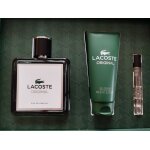 Coffret lacoste eau de parfum 100ml + gel douche 100ml + vaporisateur de voyage 7, 5 ml.