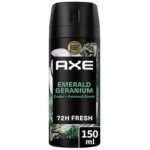 D�odorant pour homme emerald geranium 72h parfum prestige axe 150ml