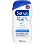 Gel douche protection + tous types de peaux natural prebiotic sanex 425ml