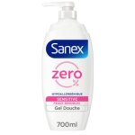 Gel douche zro hypoallergnique sensitive peaux sensibles pompe sanex 700m