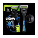 Gillette labs ligue des champions - rasoir rechargeable avec support mural - 1 kit