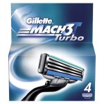 Gillette mach3 turbo pack de 4lames