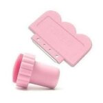 Kit stamping rose - tampon + raclette - nail art
