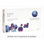 Lentilles de contact biofinity toric cooper vision , lot de 4 botes