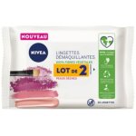 Lingettes dmaquillantes peaux sches nivea 2x20