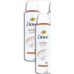 Lot de 2 d�odorants dove spray anti transpirant d�odorant 48h parfum vanille vanilla femme deo 150ml
