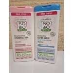 Lot de 2 gel douche so bio etic lait d'amande douce et gel d'aloe vera 2x650ml