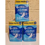 Lot de 3 pack de serviettes hygi�nique always taille 3 avec aillettes 3x28 seviettes