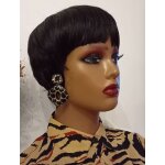 Perruque naturelle remy coupe courte