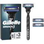 Rasoir gillette mach3 - 1 manche, 3 recharges de lames Rasoir gillette mach3 - 1 manche, 3 recharges de lames