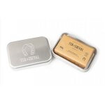 Savon kit voyage � savon de marseille 100g et boite m�tallique � fer a cheval