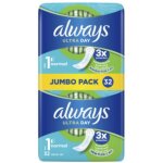 Serviettes hyginique normal taille 1 ultra day always x32