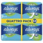 Serviettes hyginique normal taille 1 ultra day always x64