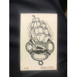Tatouage eph�m�re marin bateau mer c38 - bubble gum dandy gum sailor - tattoo