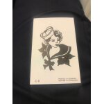 Tattoo tatouage ephmre c8 : femme, marine, mer - bubble gum dandy sailor tattoo