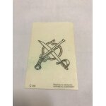 Tattoo tatouage ephmre marin, marine, mer, bateau, sabre, pistolet a silex c50 - bubble gum dandy gum ...