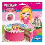 Disque en sucre princesse 16 cm