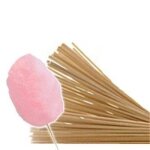 Pack de + / - 1000 btons en bois 35 cm pour barbe  papa