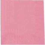 Serviettes rose 40 x 40 - 2 plis x 50 pices