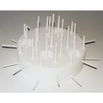 Support plastique pour maxi gateau  bonbons 31 cm blanc