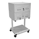 Base pour fichier mtallique avec roulettes