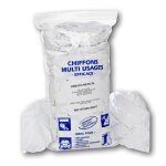 Chiffons d'essuyage blanc multi usages