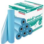 Draps d'examen plastifiés bleu 50x38cm Draps d'examen plastifiés bleu 50x38cm