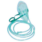 Masque a oxygene moyenne concentration avec tubulure