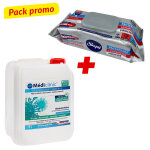 Pack dsinfectant minral 5 litres + 12 sachets de lingettes sleepy offertes