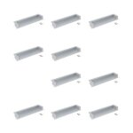 10 poignes de meubles cuvette sedavi en zamak - finition aluminium emuca