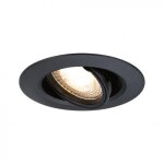 10 x spot nu orientable � encastrer gu10 - dimmable - noir paulmann