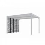 4 panneaux moucharabieh pour c�t� de 3 m - gris anthracite habrita