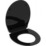 Abattant wc - duroplast - ultra fin - avec frein de chute - noir sch�tte