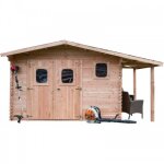 Abri dommar 3, 5 x 3, 5 m + b 1 m - hauteur 2, 42 m - livr habrita