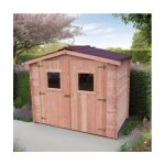 Abri de jardin bois madriers 28mm douglas du2421. 02n 5, 70 m² 2, 60 x 2, 20 m habrita Abri de jardin bois madriers 28mm douglas du2421. 02n 5, 70 m² 2, 60 x 2, 20 m habrita