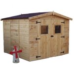 Abri de jardin bois 16 mm eden 5, 60 m2 + montage habrita