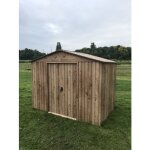 Abri de jardin métal imitation bois - 4, 75m² - kit ancrage inclus duramax Abri de jardin métal imitation bois - 4, 75m² - kit ancrage inclus duramax